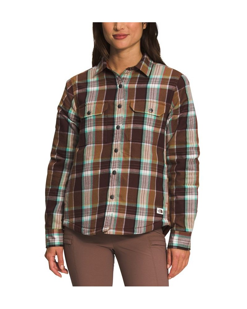 Women's Plaid Snap-Up Campfire Shirt Wild Ginger $40.46 Tops