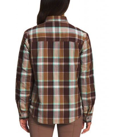 Women's Plaid Snap-Up Campfire Shirt Wild Ginger $40.46 Tops