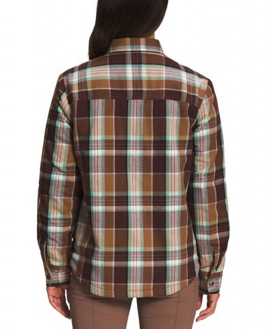 Women's Plaid Snap-Up Campfire Shirt Wild Ginger $40.46 Tops