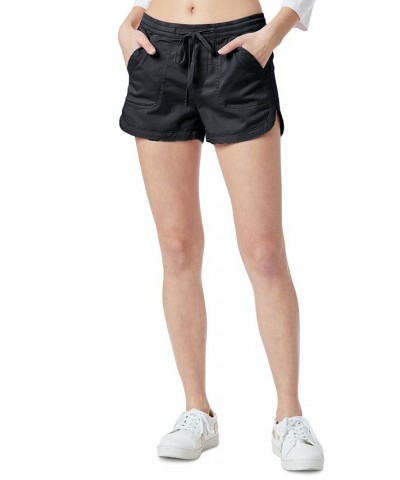 Juniors' Maribeth Drawstring Shorts Black $12.69 Shorts