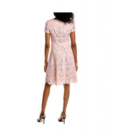 Fit and Flare Laser Cutting Dress Pale Pink/Nude $138.40 Dresses