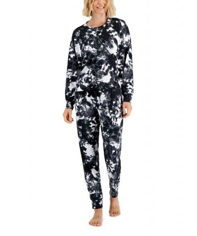 Women's Long Sleeve Mix It Packaged Pajama Set Black $9.18 Sleepwear