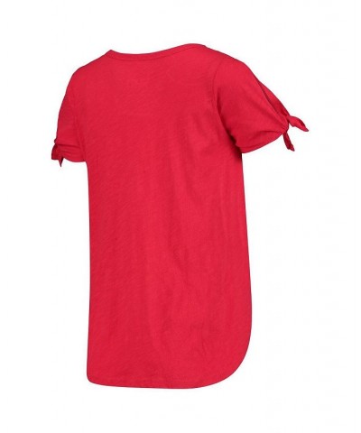 Women's Heathered Red Washington Capitals First String V-Neck T-shirt Heathered Red $19.20 Tops