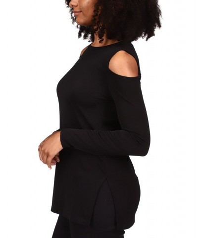 Cold-Shoulder Top Regular & Petite Black $28.45 Tops