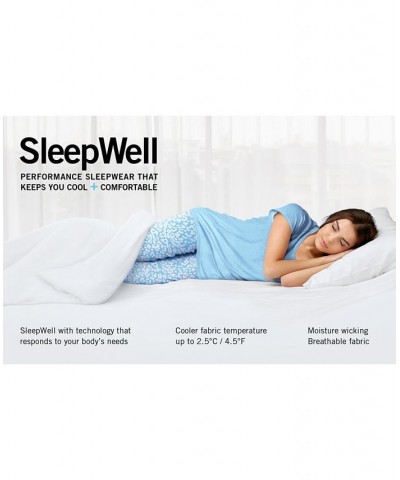 Women's Sleepwell Pajama skimmer set with Temperature Regulating Technology Gray $24.19 Sleepwear