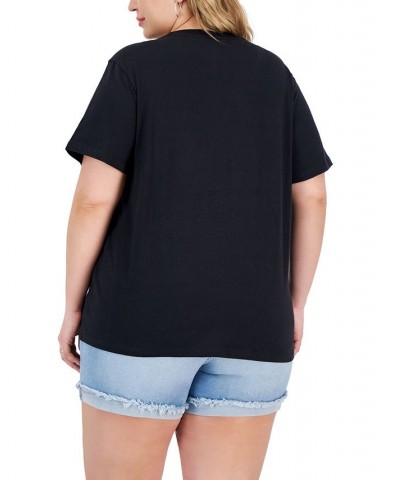 Trendy Plus Size Fender Guitar Graphic T-Shirt Jet Black $20.28 Tops