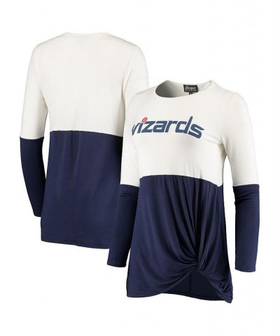 Women's Cream Washington Wizards In It To Win It Long Sleeve T-shirt Cream $23.21 Tops