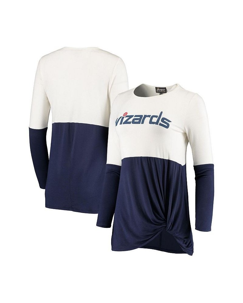 Women's Cream Washington Wizards In It To Win It Long Sleeve T-shirt Cream $23.21 Tops