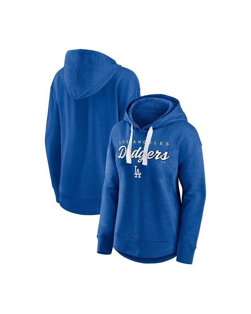 Women's Branded Heathered Royal Los Angeles Dodgers Set to Fly Pullover Hoodie Blue $38.99 Sweatshirts