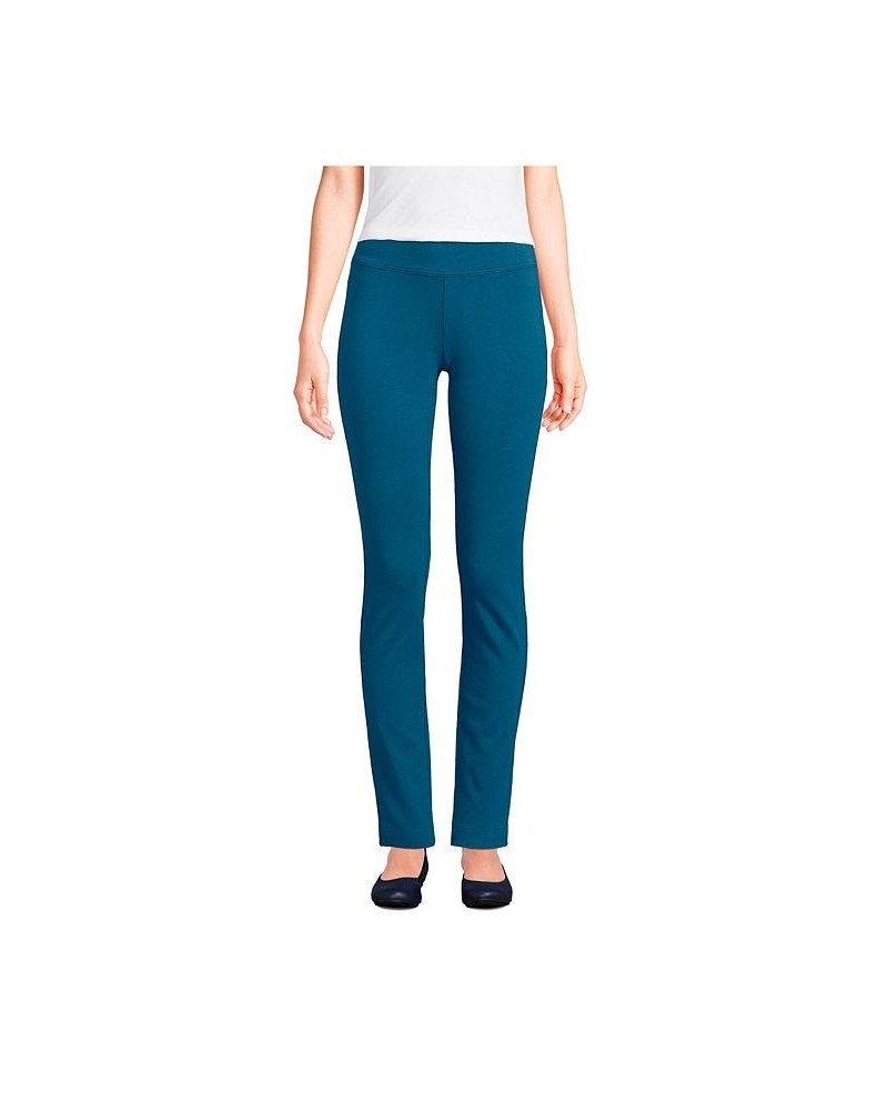 Women's Petite Starfish Mid Rise Slim Leg Elastic Waist Pull On Pants Evening blue $28.68 Pants