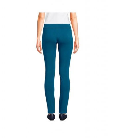 Women's Petite Starfish Mid Rise Slim Leg Elastic Waist Pull On Pants Evening blue $28.68 Pants