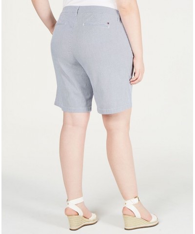 Plus Size Hollywood Chino Shorts Blue/white $25.96 Shorts