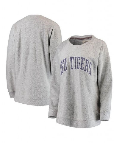 Women's Gray LSU Tigers Helena Comfy Sweatshirt Gray $30.80 Sweatshirts