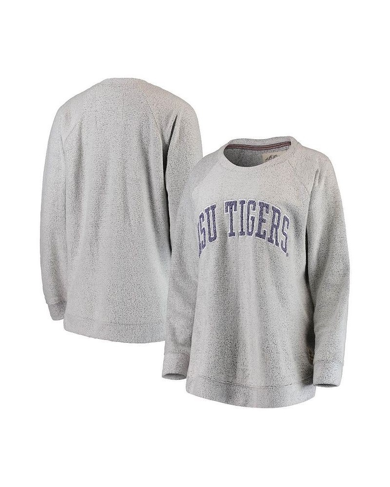 Women's Gray LSU Tigers Helena Comfy Sweatshirt Gray $30.80 Sweatshirts