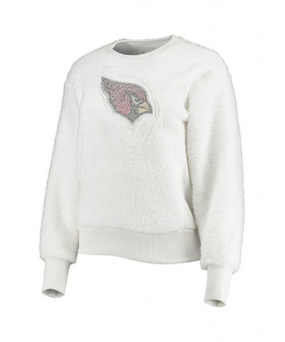 Women's White Arizona Cardinals Milestone Tracker Pullover Sweatshirt White $41.59 Sweatshirts