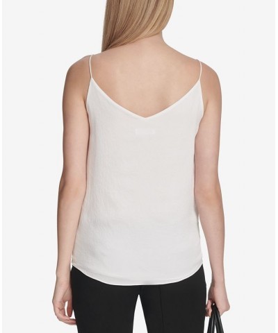 Petite V-Neck Camisole Top White $25.38 Tops