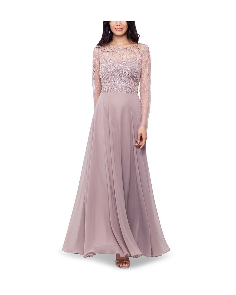 Women's Chiffon Ball Gown Blush $72.67 Dresses