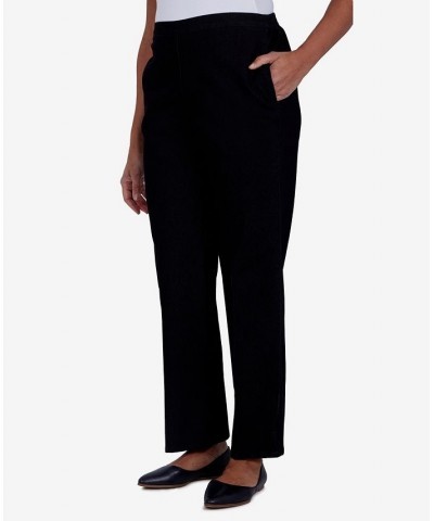 Petite Checking in Regular Fit Average Length Jeans Black $22.35 Jeans