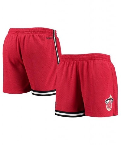 Women's Red Miami Heat Hardwood Classics Jump Shot Shorts Red $41.40 Shorts