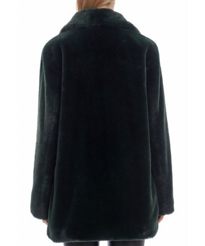 Women's Faux-Fur Coat Emerald $51.20 Coats