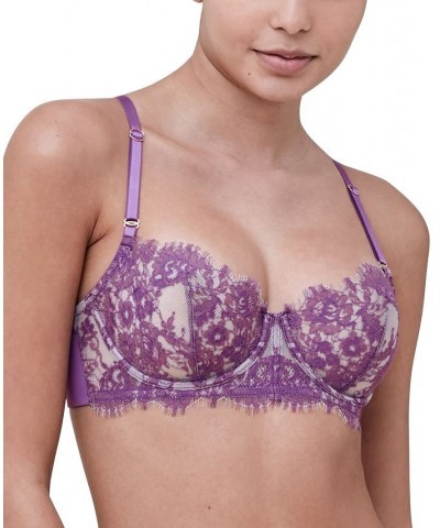 Women's Entice Balconette Underwire Bra 324143 Pure Purple/Cashmere $21.56 Bras