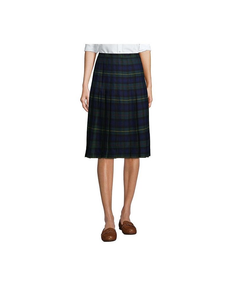 School Uniform Women's Plaid Pleated Skirt Below the Knee Hunter/classic navy plaid $34.19 Skirts