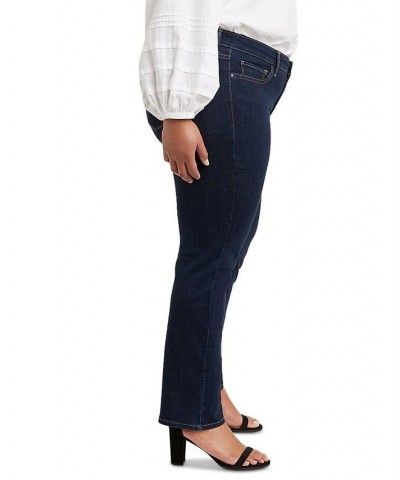 Trendy Plus Size Classic Straight Leg Jeans Cobalt Dip $29.40 Jeans