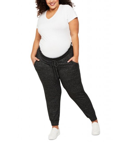 Plus Size Hacci Jogger Maternity Pants Grey 2 $23.32 Pants