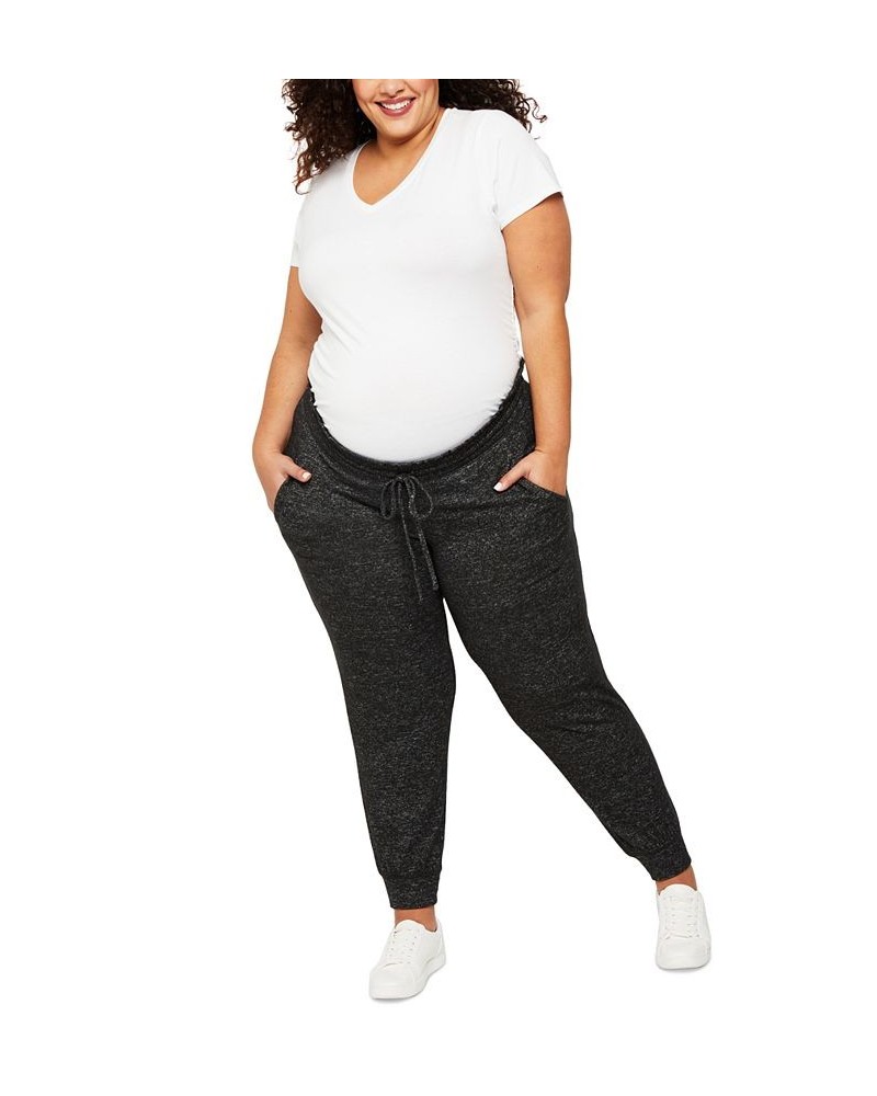 Plus Size Hacci Jogger Maternity Pants Grey 2 $23.32 Pants