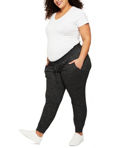 Plus Size Hacci Jogger Maternity Pants Grey 2 $23.32 Pants