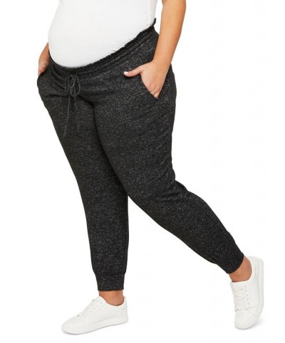 Plus Size Hacci Jogger Maternity Pants Grey 2 $23.32 Pants