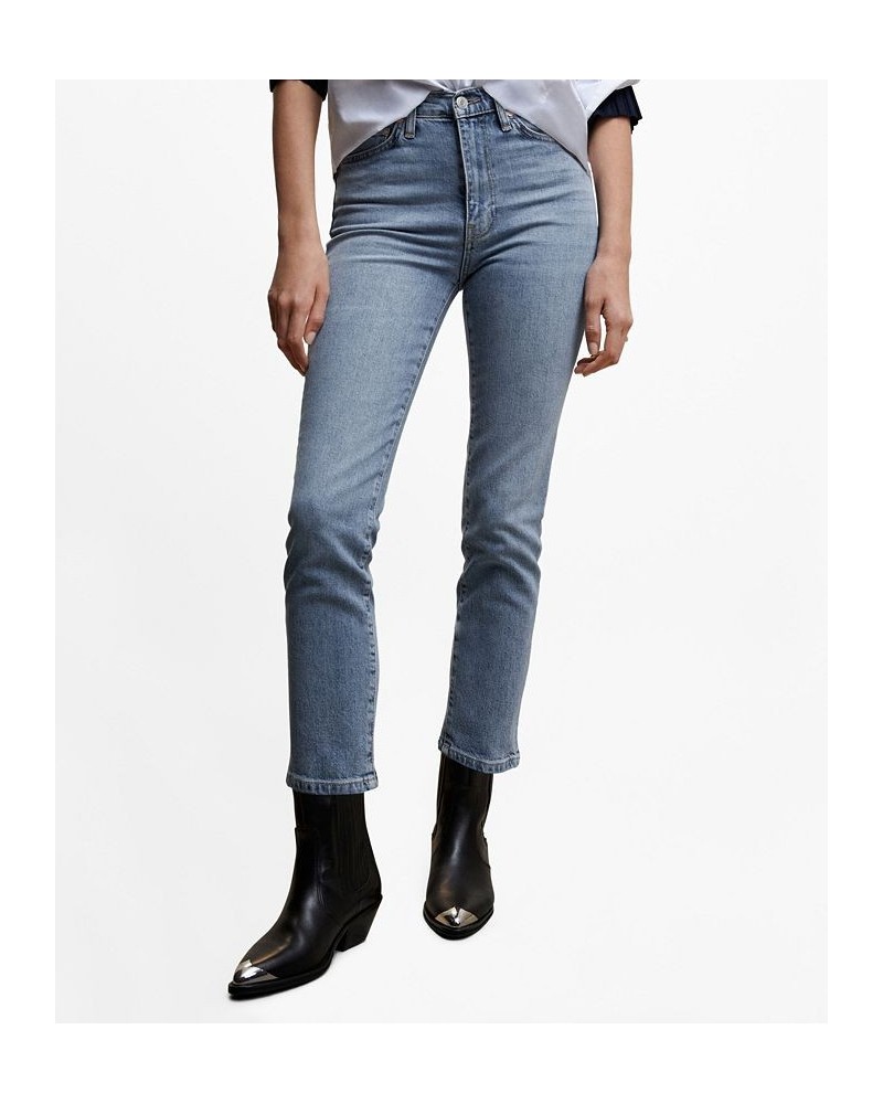 Women's Slim Cropped Jeans Medium Blue $30.10 Jeans