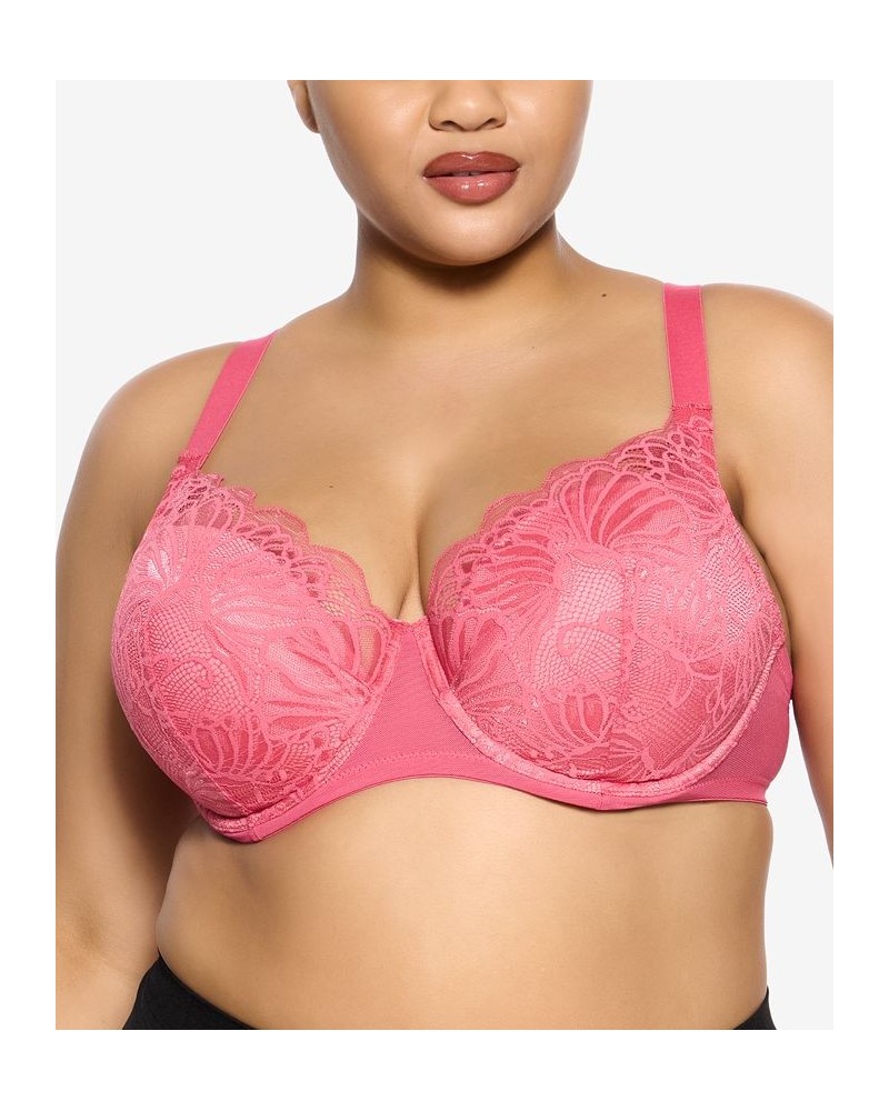 Paramour Women's Tempting Lace Underwire Bra Orange $19.23 Bras