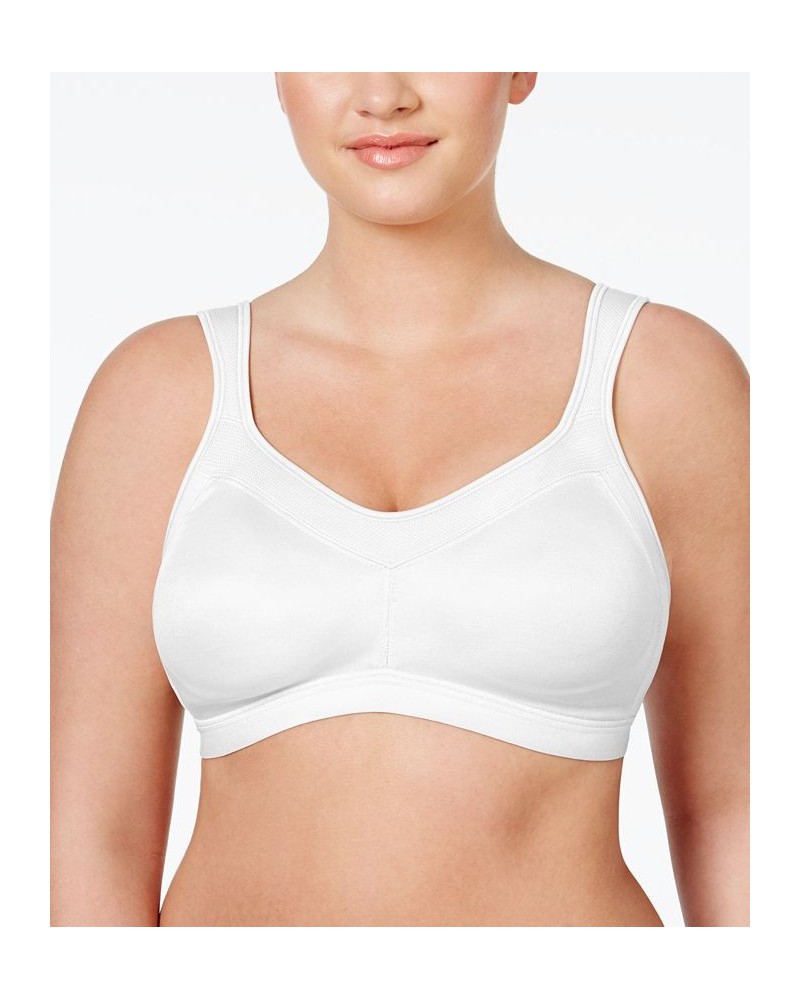 18 Hour Active Lifestyle Low Impact Wireless Bra 4159 Online only White $12.50 Bras