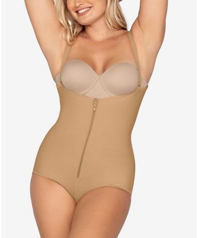 Women's Firm Tummy-Control WYOB Power Slim Faja Bodysuit Shaper 018478 Beige- Nude 01 $52.50 Shapewear