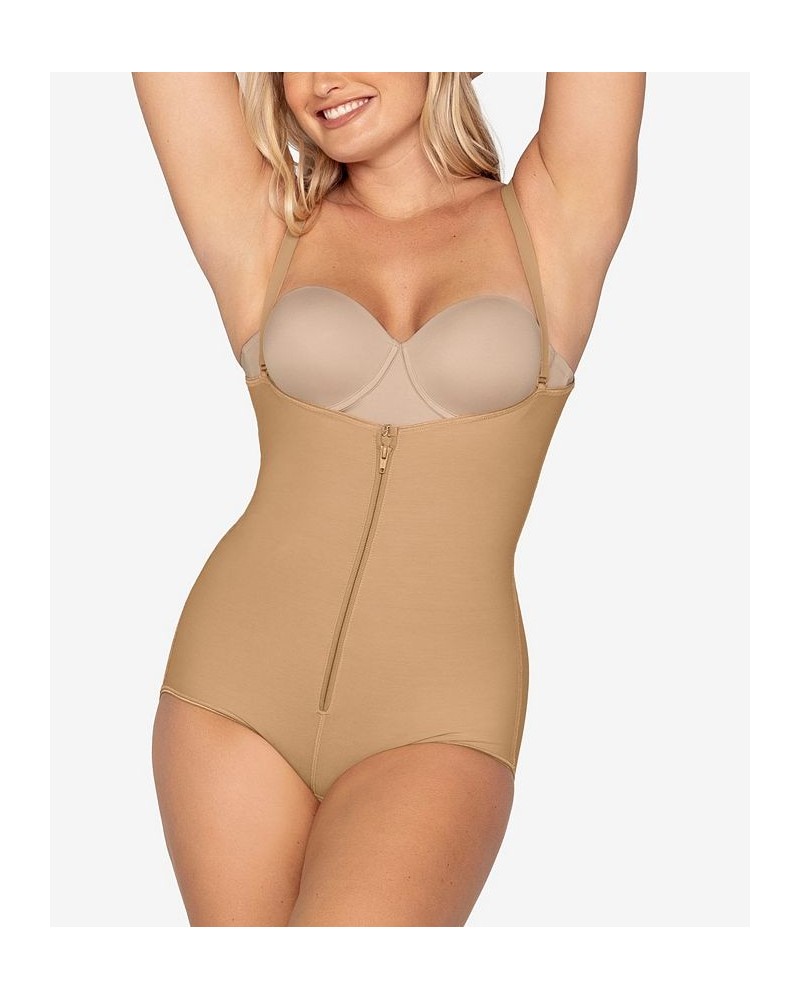 Women's Firm Tummy-Control WYOB Power Slim Faja Bodysuit Shaper 018478 Beige- Nude 01 $52.50 Shapewear