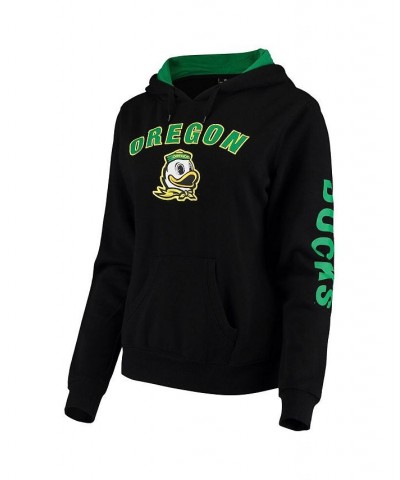 Women's Black Oregon Ducks Loud and Proud Pullover Hoodie Black $24.75 Sweatshirts