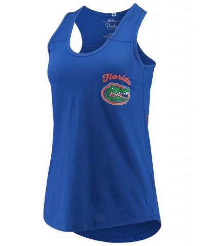 Women's Royal Florida Gators Sanders Animal Print Tank Top Royal $17.64 Tops