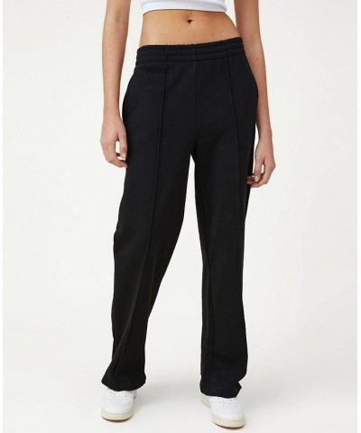 Women's Classic Straight Sweatpants Black $21.50 Pants