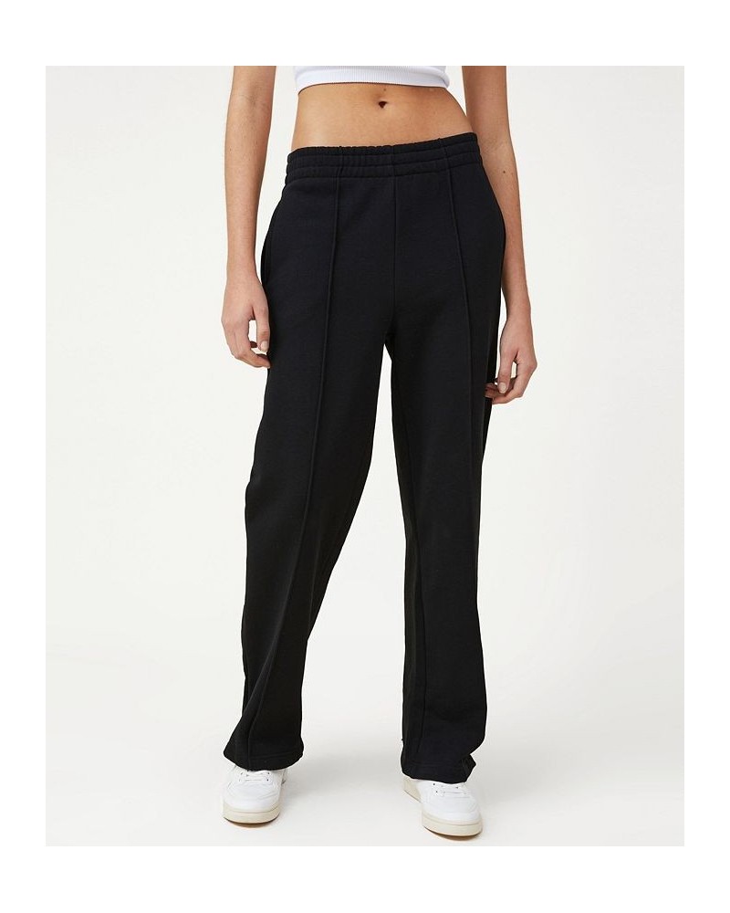 Women's Classic Straight Sweatpants Black $21.50 Pants