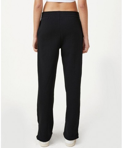 Women's Classic Straight Sweatpants Black $21.50 Pants