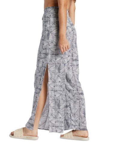 Juniors' Side Slit Tropical Rhythm Pants Mood Indigo Always Wild Big $17.81 Pants