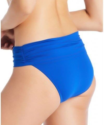 Women's Behind-The-Seams Halter Bikini Top & Matching Bottoms Cobalt $41.08 Swimsuits