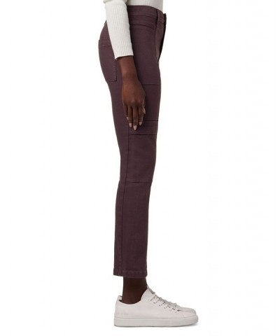 Women's High-Rise Utility Cargo Pants Winetasting $58.42 Jeans