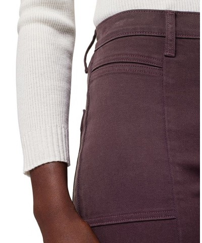 Women's High-Rise Utility Cargo Pants Winetasting $58.42 Jeans