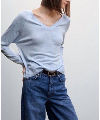 Women's Fine-Knit Sweater Blue $27.49 Sweaters