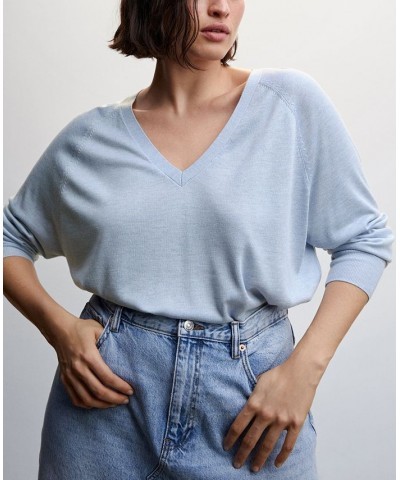 Women's Fine-Knit Sweater Blue $27.49 Sweaters