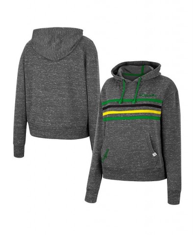 Women's Charcoal Oregon Ducks Backstage Speckled Pullover Hoodie Charcoal $31.02 Sweatshirts