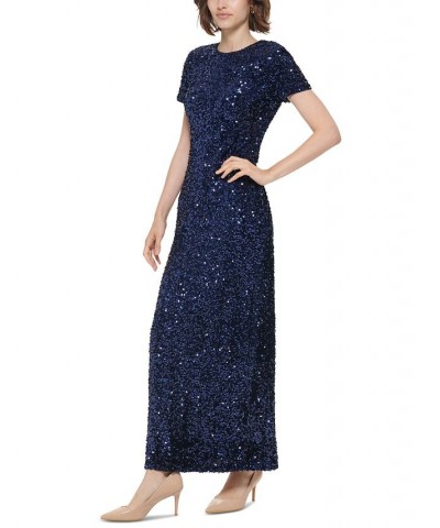 Women's Sequined Back-Slit Evening Gown Twilight $99.60 Dresses