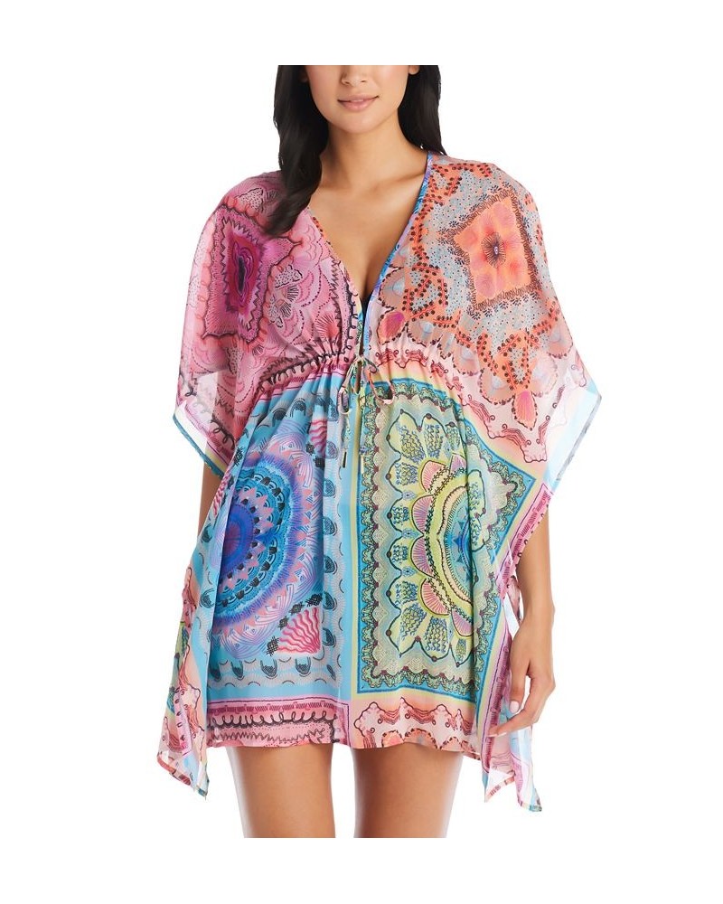 Women's A New Groove Chiffon Caftan Cover-Up Multi $42.57 Swimsuits